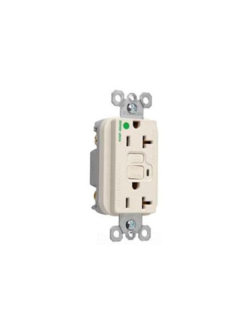 Pass & Seymour 2095-HGLA 20 Amp 125 VAC 2-Pole 3-Wire NEMA 5-20R Light Almond Thermoplastic Duplex Decorator GFCI Receptacle Pass & Seymour 2095-HGLA 20 Amp 125 VAC 2-Pole 3-Wire NEMA 5-20R Light Almond Thermoplastic Duplex Decorator GFCI Receptacle