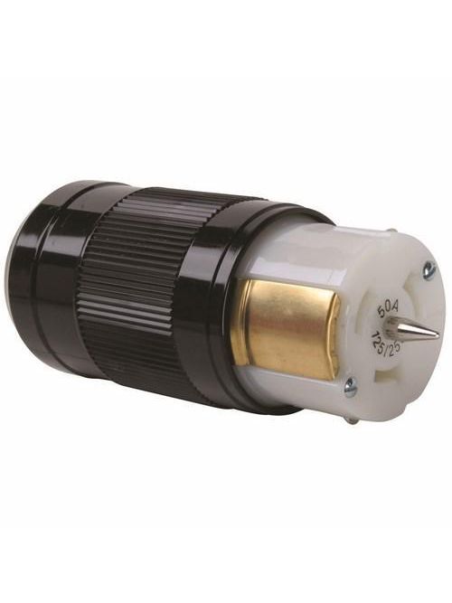 Pass & Seymour CS6364 50 Amp 125/250 VAC 4-Wire Non-NEMA Nylon Locking Connector Pass & Seymour CS6364 50 Amp 125/250 VAC 4-Wire Non-NEMA Nylon Locking Connector