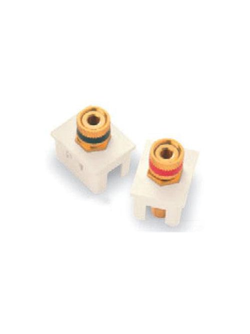 Product image for Pass & Seymour S2BP-W White Click-In Binding Post Connector