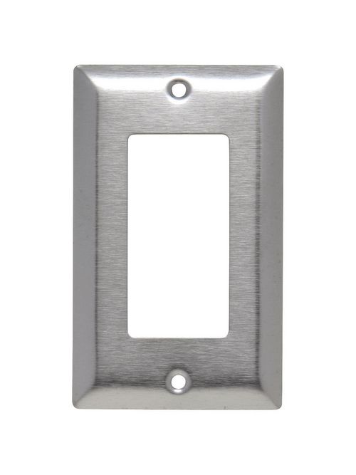 Pass & Seymour SL26 1-Gang Smooth Brushed 430 Stainless Steel Standard Wallplate Pass & Seymour SL26 1-Gang Smooth Brushed 430 Stainless Steel Standard Wallplate