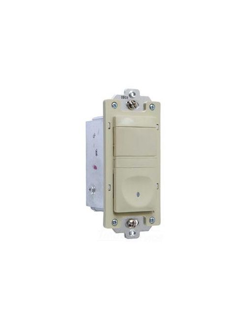 Product image for Pass & Seymour RW500B-ICC4 1.69 x 1.88 x 2.63 Inch 120 VAC 60 Hz 25 to 500 W 1-Pole 2-Wire Ivory Manual Vacancy Sensor