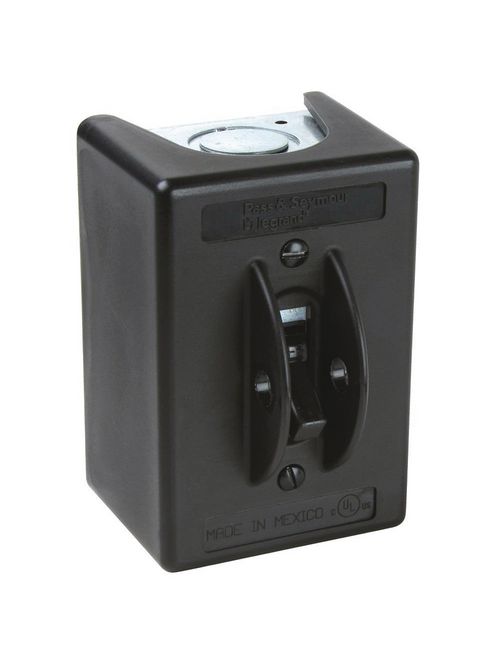 Product image for Pass & Seymour 7813-P 600 VAC 1-Phase 30 Amp 3-Pole Nylon Manual Controller Switch