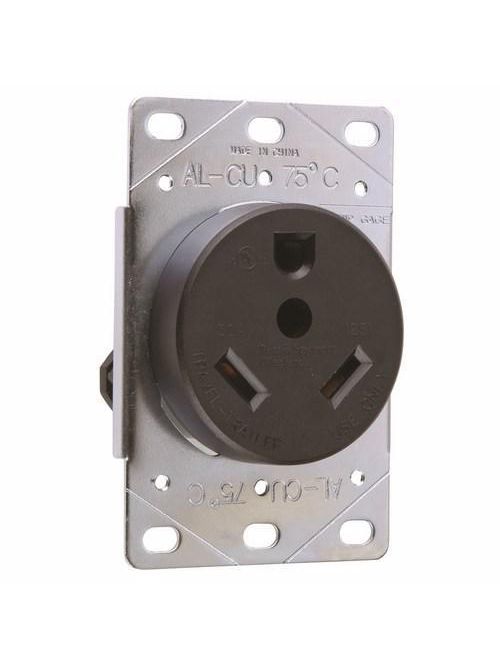 Pass & Seymour 3830 30 Amp 125 VAC 2-Pole 3-Wire Non-NEMA Single Recreation Vehicle Straight Blade Power Receptacle Pass & Seymour 3830 30 Amp 125 VAC 2-Pole 3-Wire Non-NEMA Single Recreation Vehicle Straight Blade Power Receptacle