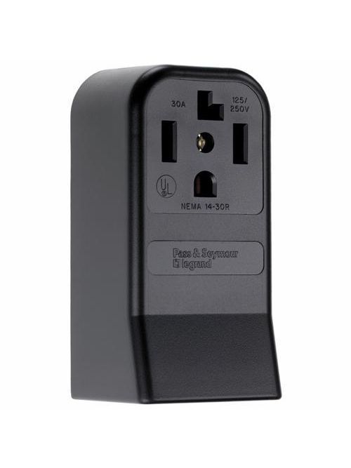 Pass & Seymour 3884 30 Amp 125/250 VAC 3-Pole 4-Wire NEMA 14-30R Single Dryer Straight Blade Power Receptacle Pass & Seymour 3884 30 Amp 125/250 VAC 3-Pole 4-Wire NEMA 14-30R Single Dryer Straight Blade Power Receptacle