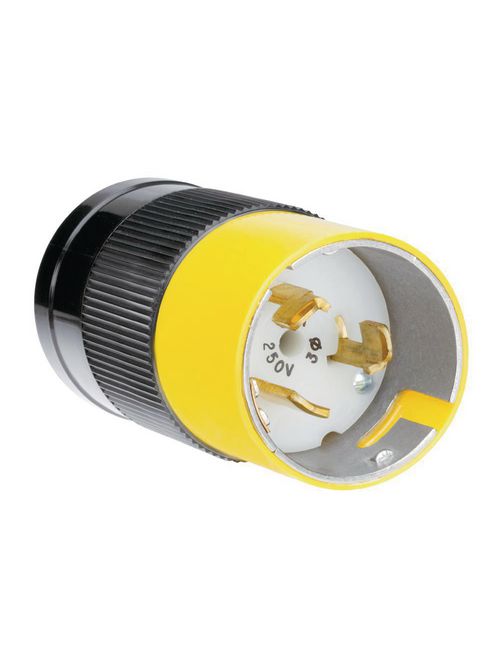Pass & Seymour CS8365 50 Amp 250 VAC 3 Phase 3-Pole 4-Wire Nylon Straight Locking Plug Pass & Seymour CS8365 50 Amp 250 VAC 3 Phase 3-Pole 4-Wire Nylon Straight Locking Plug