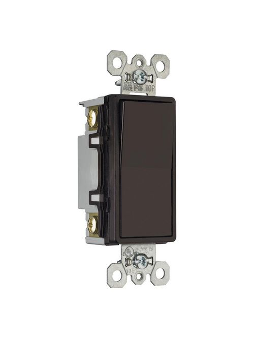 Pass & Seymour TM874 15 Amp 120/277 VAC 4-Way Brown Thermoplastic Screw Mounting Grounding Rocker Decorator Switch Pass & Seymour TM874 15 Amp 120/277 VAC 4-Way Brown Thermoplastic Screw Mounting Grounding Rocker Decorator Switch