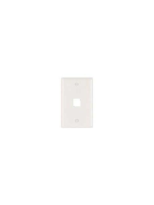Product image for Pass & Seymour KTPD1-LA 1-Port Light Almond Unbreakable Keystone Wallplate