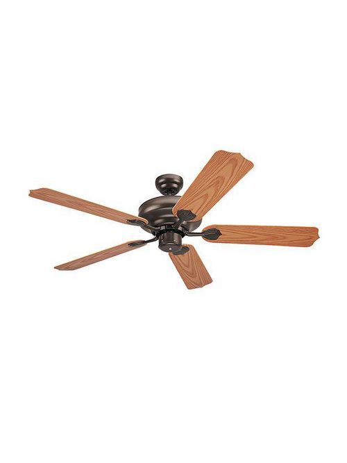 Product image for Sea Gull Lighting 1540-10 3-Lamp 52 Inch 210 RPM 5501.61 CFM 62.3 W Bronze Oak ABS Resin 5-Blade Ceiling Fan