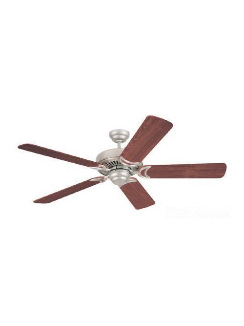 Product image for Sea Gull Lighting 1535-962 52 Inch 169 RPM 5616.37 CFM 67.37 W Brushed Nickel Mahogany Dark 5-Blade Ceiling Fan