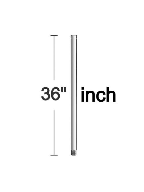 Product image for Sea Gull Lighting 1613-962 1/2 x 36 Inch Steel Brushed Nickel Ceiling Fan Downrod