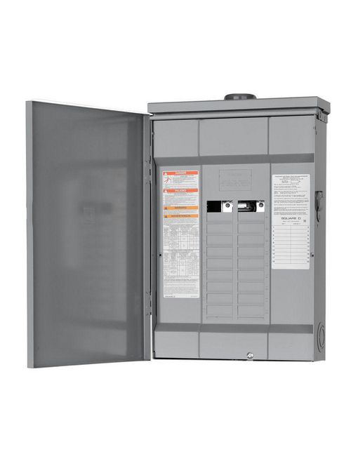 Product image for Square D HOM20L125RB 120/240 VAC 125 Amp 1-Phase 20-Space 20-Circuit NEMA 3R Load Center