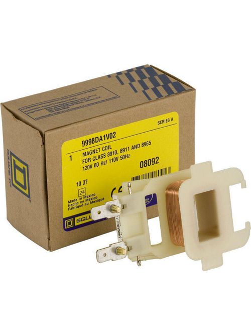 Product image for Square D 9998DA1V06 480 VAC at 60 Hz 56 VA AC Starter Coil