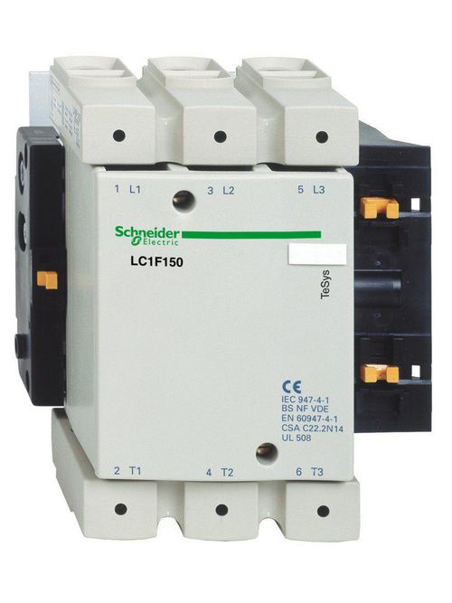 Product image for Square D LC1F115F7 600 VAC 115 Amp 3-Pole 1NO Panel Mount Full Voltage Non-Reversing IEC Contactor