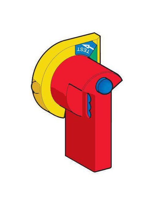 Product image for Square D GS1AH102 Red/Yellow On-Off Legend Padlockable Pistol Disconnect Switch Handle