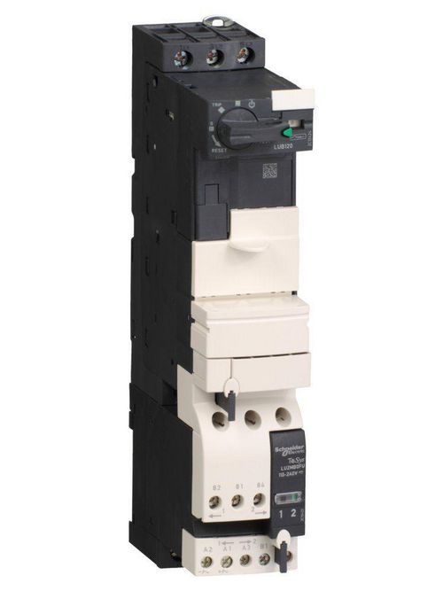 Product image for Square D LU2B12FU 200 to 600 VAC 12 Amp 3-Phase Screw Terminal Full Voltage Reversing Motor Starter Power Base