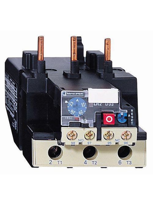 Product image for Square D LRD3363 600 Volt 80 Amp 3-Pole Bi-Metallic Screw Clamp Terminal Thermal Overload Relay