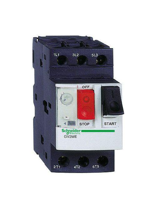 Product image for Square D GV2ME14 3-Pole 600 VAC 10 Amp Manual Starter