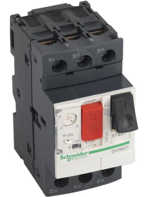 Product image for Square D GV2ME21 3-Pole 600 VAC 23 Amp Manual Starter