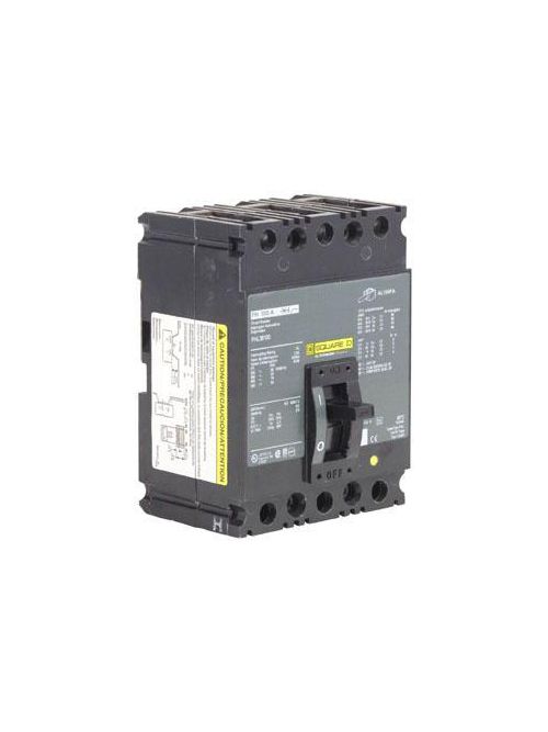 Product image for Square D FHL36100 600 Volt 100 Amp Molded Case Circuit Breaker