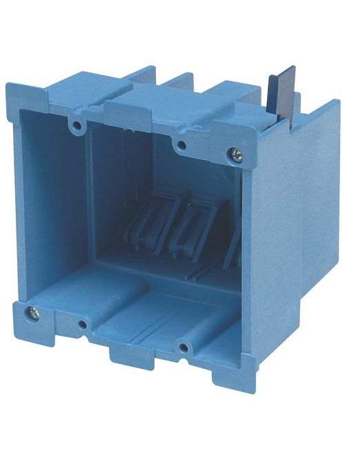 Carlon BH234R 2-Gang PVC SuperBlue® Old Work Box w/ Ears & Swing Clamps, 3.59" Deep, 34 cu.in. Carlon BH234R 2-Gang PVC SuperBlue® Old Work Box w/ Ears & Swing Clamps, 3.59" Deep, 34 cu.in.