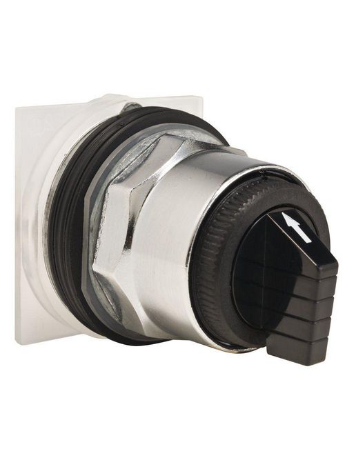 Product image for Square D 9001KS42B 30 mm 3-Position Black Maintained Knob Non-Illuminated Selector Switch Operator