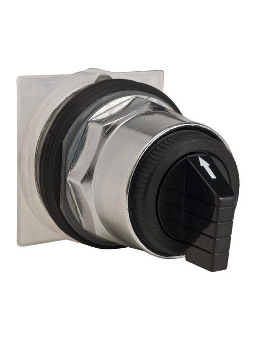 Product image for Square D 9001KS43B 30 mm 600 Volt Black Metal Bezel 3-Position Maintained Selector Switch