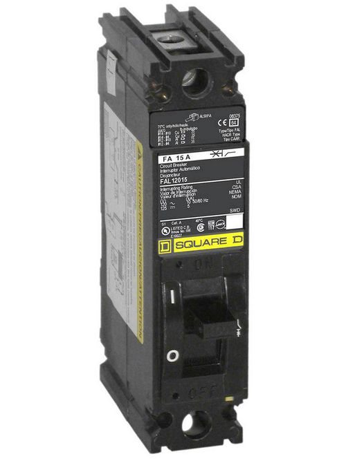 Product image for Square D FAL12020 240 Volt 20 Amp Molded Case Circuit Breaker