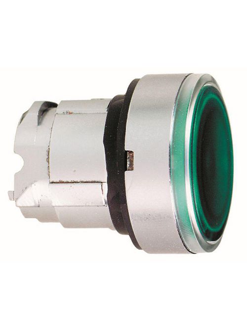 Product image for Square D ZB4BW333 22 mm Green Round Flush Momentary Illuminated Push Button Operator