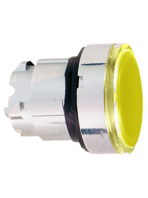 Product image for Square D ZB4BW353 22 mm Yellow Round Flush Momentary Illuminated Push Button Operator