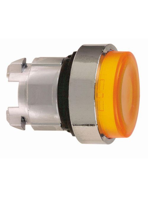 Product image for Square D ZB4BW153 22 mm Yellow Round Extended Momentary Illuminated Push Button Operator
