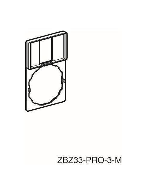 Product image for Square D ZBZ33 18 x 27 mm Standard Push Button Legend Plate Holder