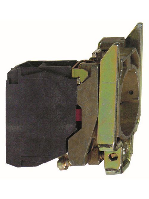 Product image for Square D ZB4BZ105 Harmony, 22mm Push Button, XB4B Operators, Contact Block w/ Mounting Collar, 1 NO & 1 NC, Screw Clamp Terminal