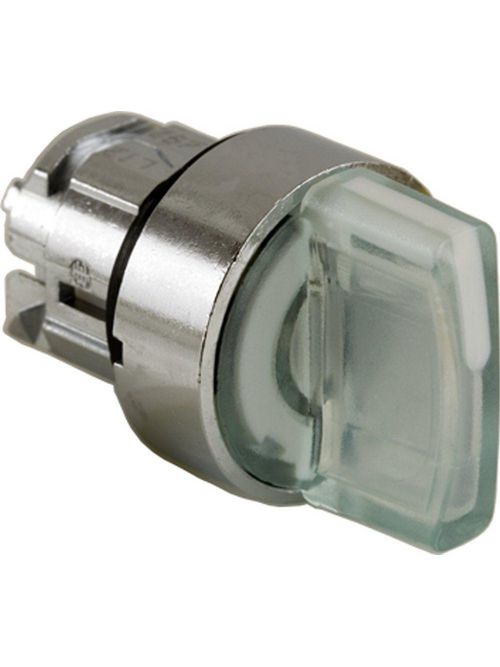 Product image for Square D ZB4BK1313 22 mm 3-Position White Maintained Lever Illuminated Selector Switch Operator