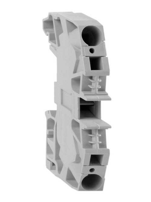 Product image for Square D AB1VV435UVE 600 Volt 20 Amp 22 to 10 AWG Screw Connection Green Pass-Through Terminal Block