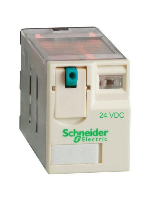 Product image for Square D RPM22BD 24 VDC 15 Amp 2NO 2NC Din Rail/Panel Mount Plug-In Relay