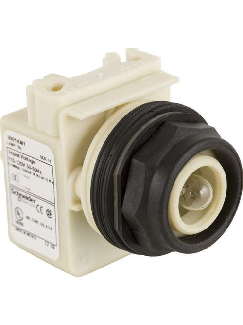 Product image for Square D 9001SKP1 30 mm 110/120 Volt Plastic Bezel Standard Round Pilot Light