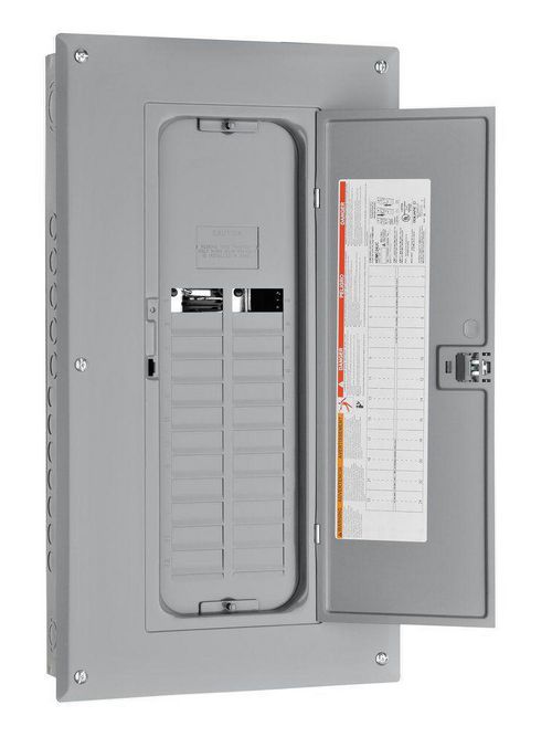 Product image for Square D HOM2024L125TC 120/240 VAC 125 Amp 1-Phase 20-Space 24-Circuit NEMA 1 Load Center