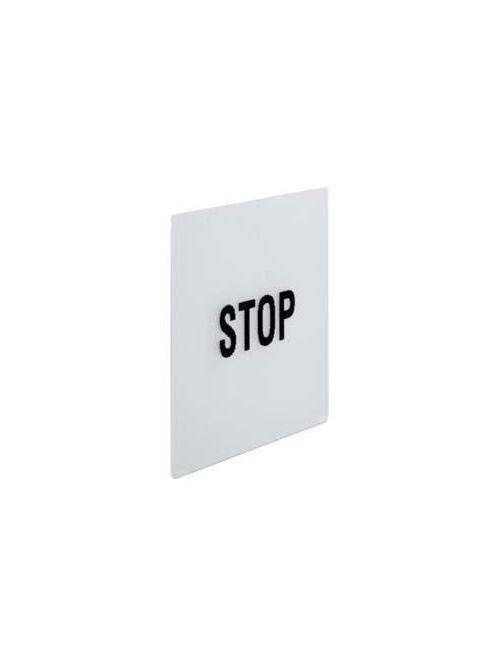 Product image for Square D 9001KXN102 1.23 Inch Stop Square Push Button Standard Legend Plate