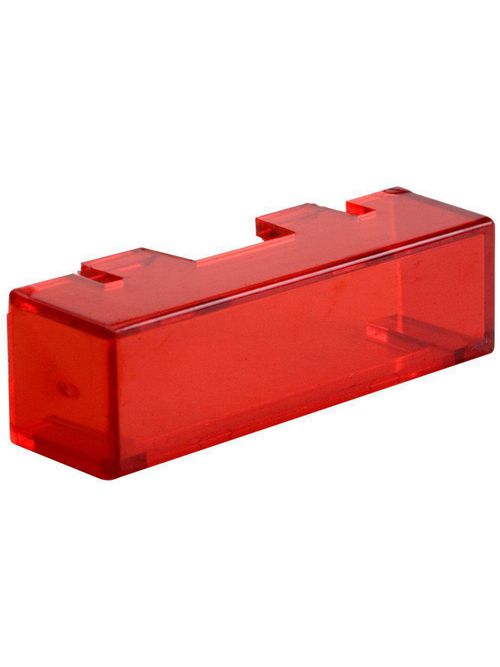 Product image for Square D 9001KXAR4 Red Rectangular 30 mm Push Button Cover