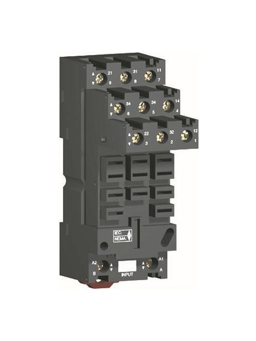 Product image for Square D RUZSF3M 250 Volt 12 Amp 35 mm Din Rail/Panel Mount Box Lug Connector Terminal Relay Socket