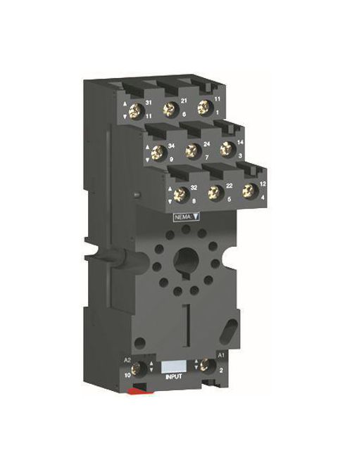 Product image for Square D RUZSC2M 250 Volt 12 Amp 35 mm Din Rail/Panel Mount Box Lug Connector Terminal Relay Socket