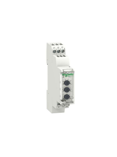 Product image for Square D RM17TE00 250 VAC/VDC 5 Amp 3-Phase 1NO 1NC Plastic 35 mm Din Rail Mount Multi-Functional Relay