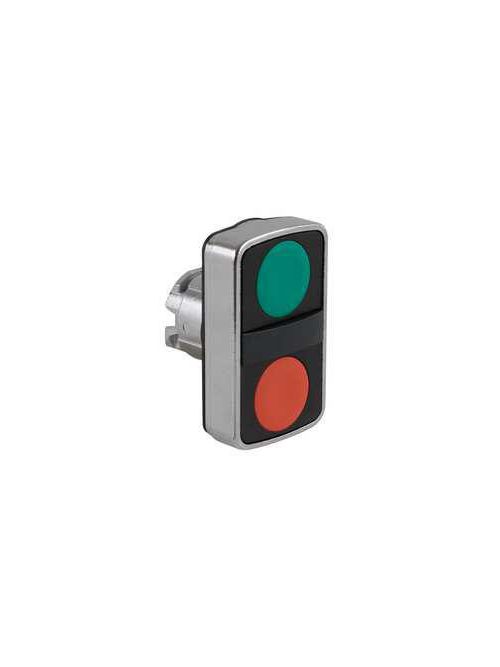 Product image for Square D ZB4BA7340 22 mm Green/Red Round Flush Momentary Push Button Operator
