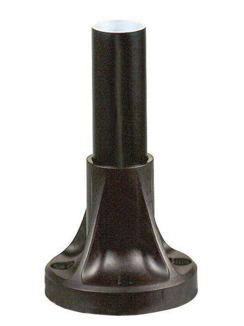Product image for Square D XVBZ02 4.72 Inch x 120 mm Black Aluminum Tower Light Tube with Integral Plastic Mounting Base