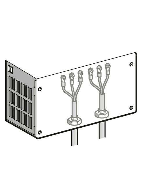 Product image for Square D VW3A31816 NEMA 1 Variable Speed Drive Conduit Entrance Kit