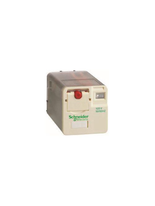 Product image for Square D RUMC3AB1F7 120 VAC 16 Amp 3CO DPDT Plug-In Relay