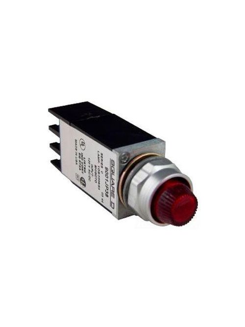 Product image for Square D 9001JP1L29 11/16 Inch 110/120 Volt Blue Plastic Lens Incandescent Standard Compact Pilot Light