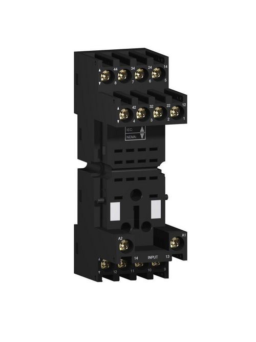 Product image for Square D RXZE2M114M 250 Volt 10 Amp 35 mm Din Rail/Panel Mount Box Lug Connector Terminal Relay Socket