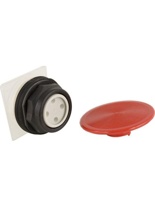 Product image for Square D 9001SKR5R 30 mm Red Body Plastic Bezel Momentary Mushroom Round Non-Illuminated Push Button Operator