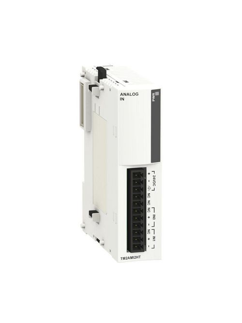 Product image for Square D TM2AMI2HT 0 to 10 Volt 12-Bit Resolution 2-Input PLC Analog Input Module